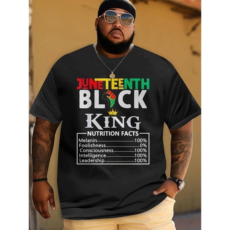 Men'S Juneteenth T-Shirt - Casual Retro 3D Print, Polyester & Spandex Blend Hoodie, Sweatshirt | HypeDripTees.com