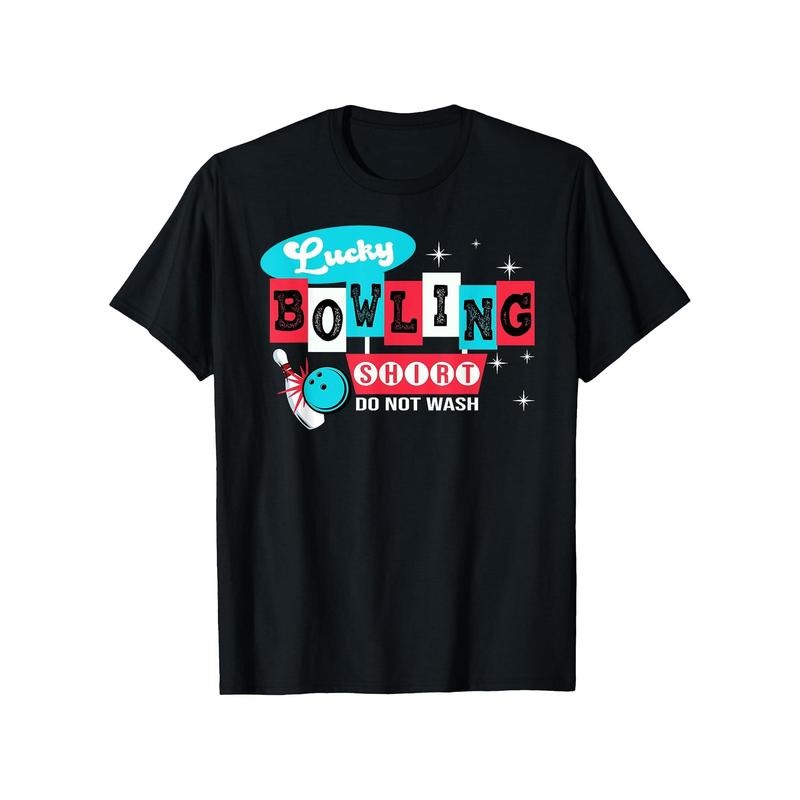 Men'S Summer Knit Geometric Pattern Bowling Graphic T-Shirt, Casual Crew Neck Short Sleeve Tee with Slight Stretch,...