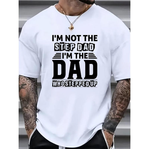 Men's "DAD" Graphic Print T-shirt For Summer, Men's Clothing Made in USA Hoodie, Sweatshirt | HypeDripTees.com