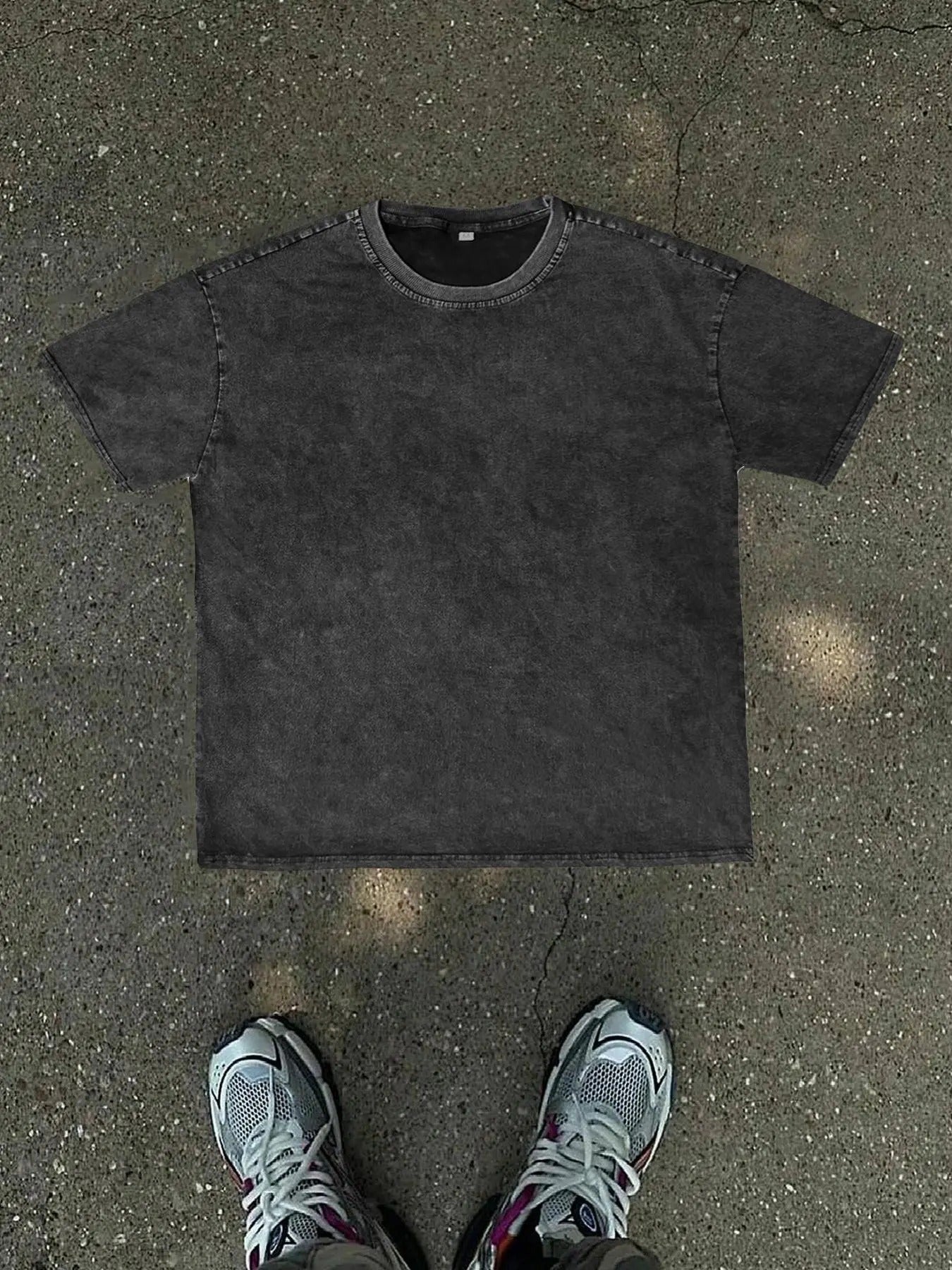 Men's 100% Cotton Denim-Effect Print Round Neck Tee, Regular Fit Casual Comfy Street Fashion Short Sleeve Crew Neck...