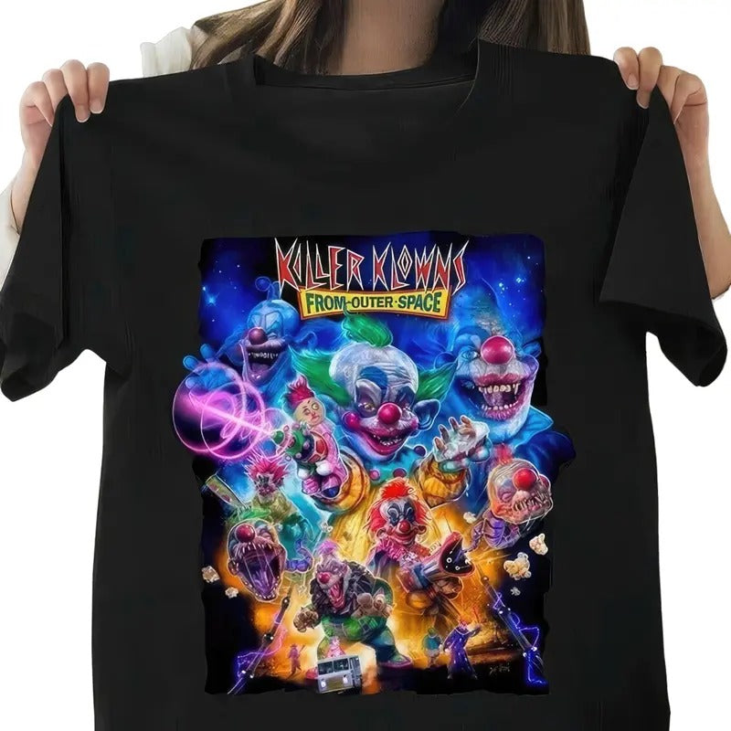 Men's Black Short Sleeve T-Shirt Collection Killer Klowns from Outer Space Hoodie, Sweatshirt | HypeDripTees.com