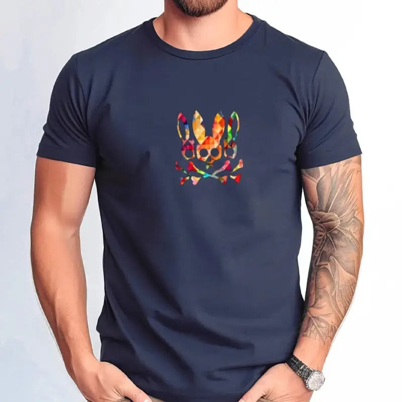 Men's Cartoon Graphic Print Round Neck Tee, Regular Fit Casual Short Sleeve T Shirt, Unisex Short Sleeve Tee Shirt,...