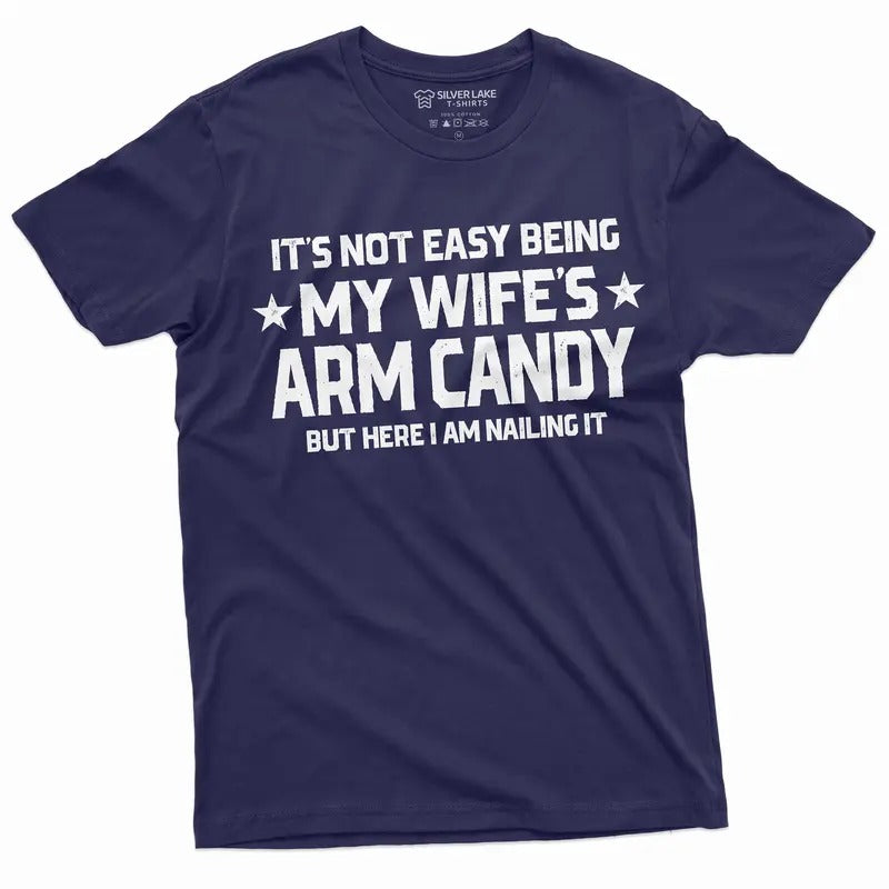Men's Funny Wife's Army Candy T-shirt Anniversary Gift Humorous saying Father's day Birthday gift for him dad husband...