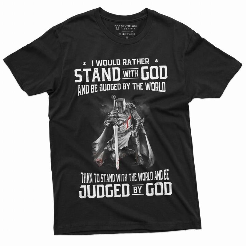 Men's God Jesus T-shirt Stand by God Tee  Jesus Christian Inspirational Tee T-Shirt Hoodie, Sweatshirt | HypeDripTees.com