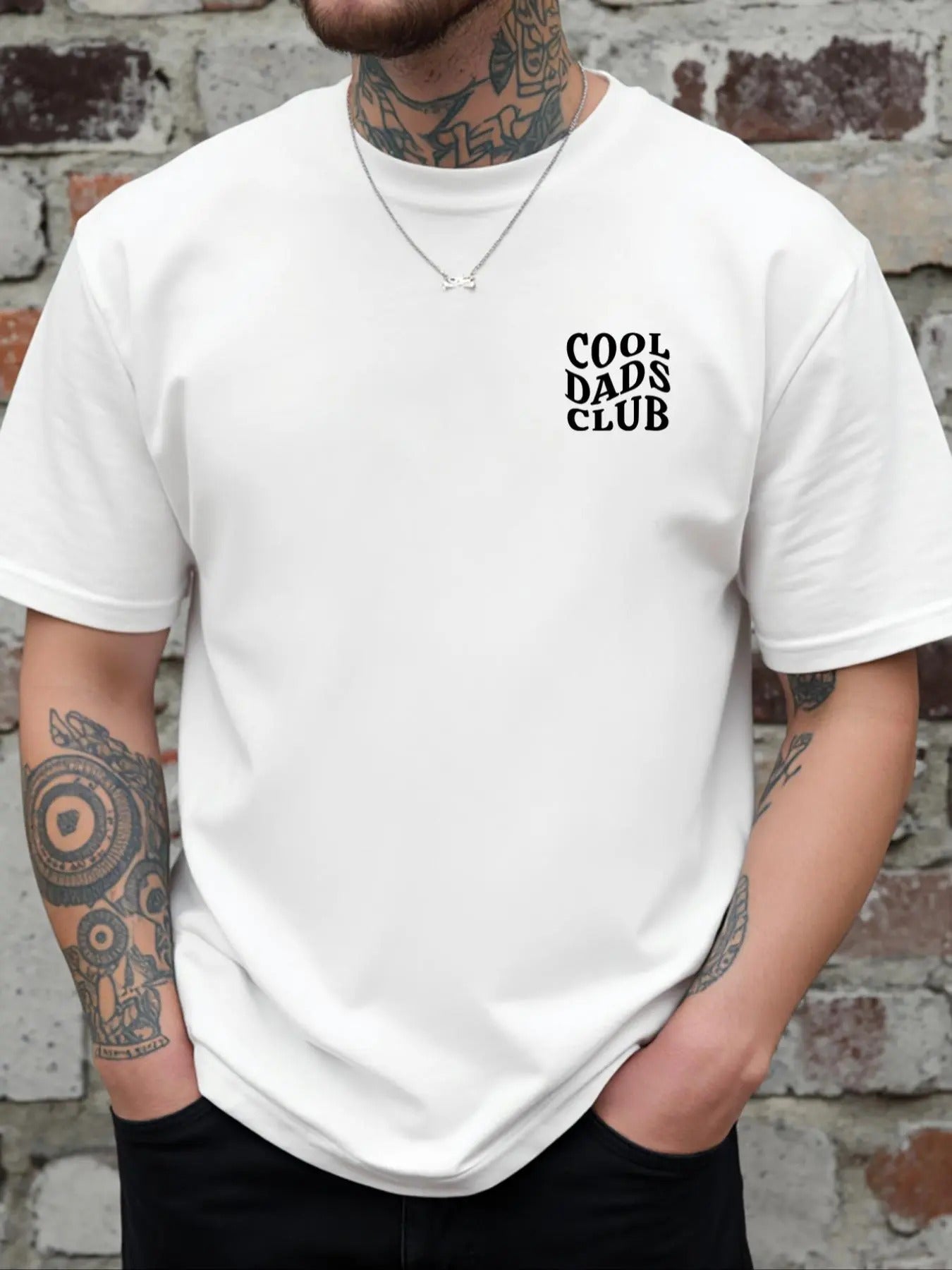 Men's Letter Print Round Neck Tee, Regular Fit Casual Short Sleeve Crew Neck T-Shirt for Daily Wear, Men's Top for All...