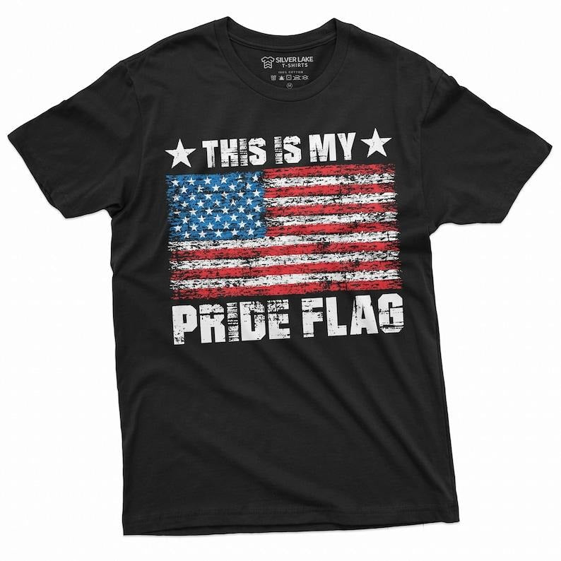 Men's Patriotic Shirt This Is My Pride Flag Shirt US Shirts USA Patriotic Flag Tee American Gifts America Flag Shirt 4th...