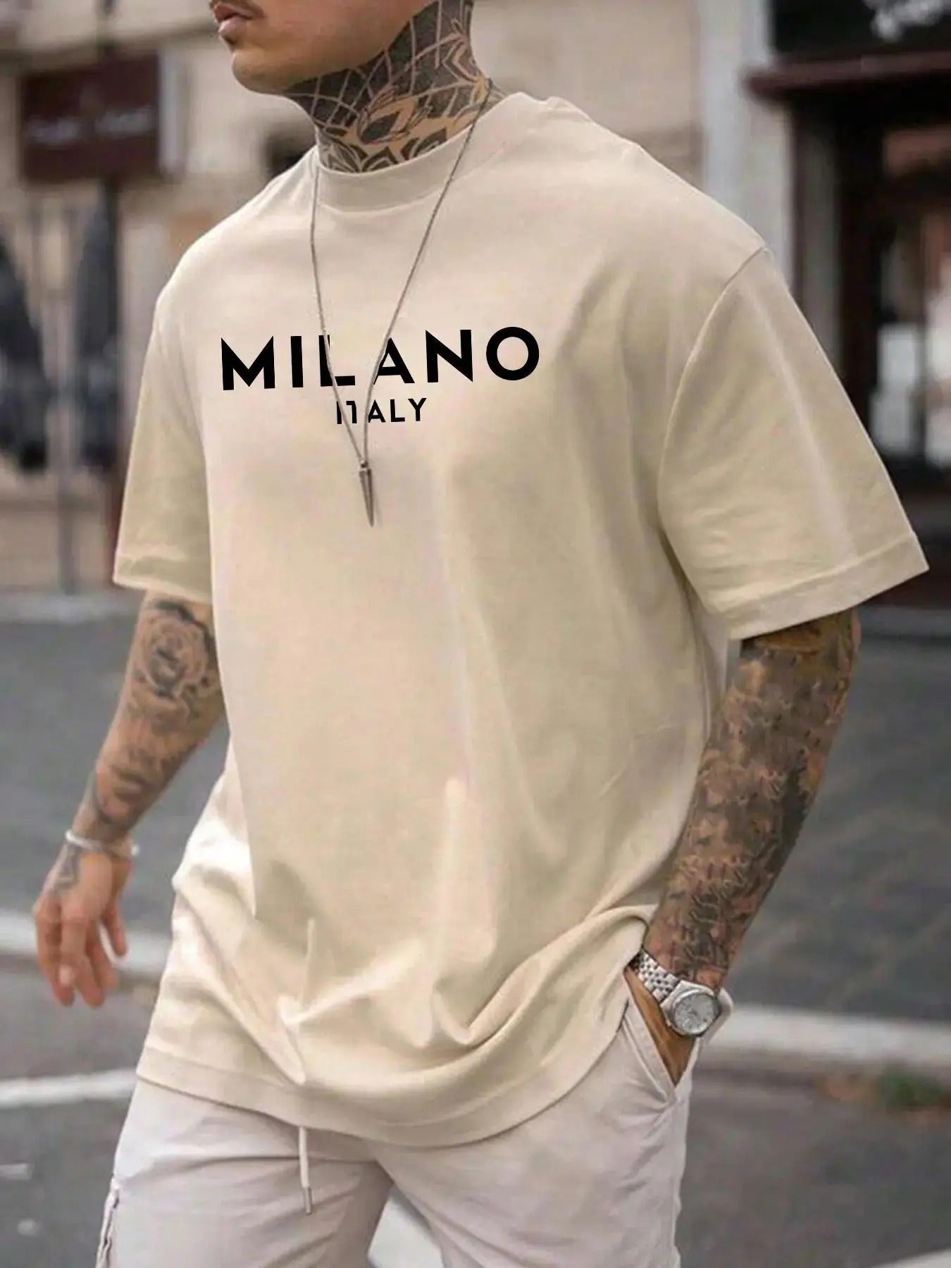 Men's Plus Size Letter Print Round Neck Tee, Regular Fit Casual Short Sleeve T-shirt, Men's Plus Size Summer Clothing for...