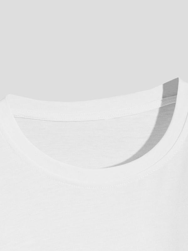 Men's Rainbow Graphic Print Round Neck Tee, Loose Casual Short Sleeve T-shirt, Men's Summer Top for Daily Wear Hoodie,...