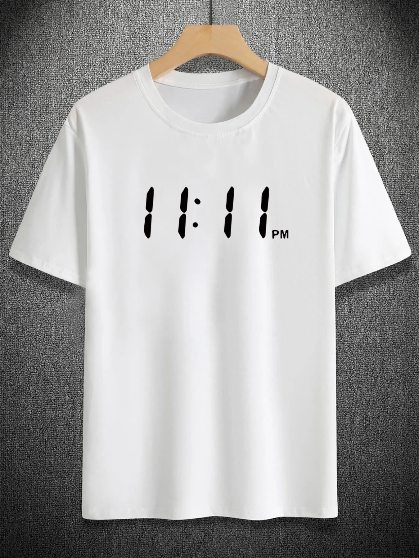 Men's Regular Fit Letter Graphic Round Neck Short Sleeve Tee, Summer Clothes, Crew Neck White T-Shirt, Simple Casual Top...