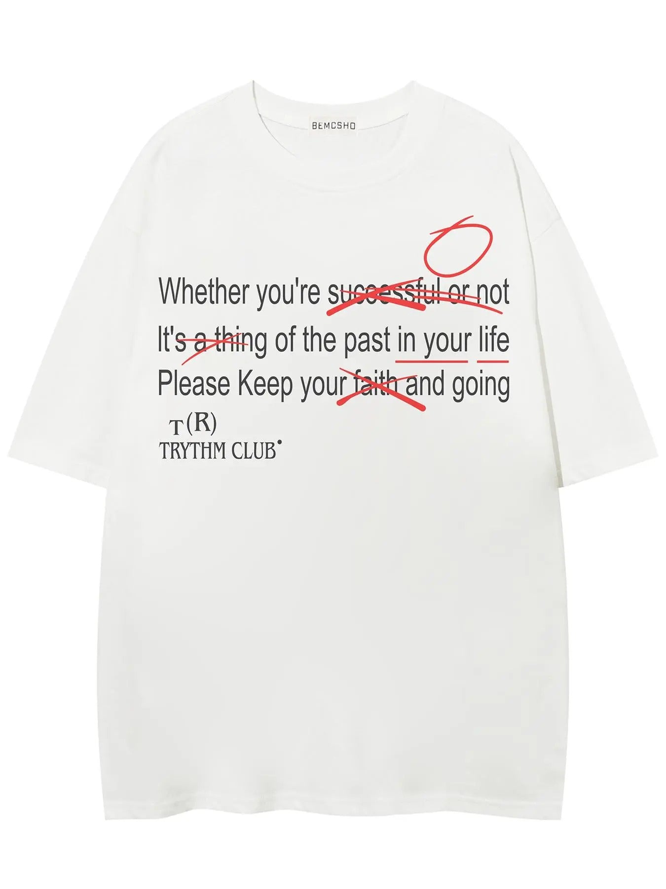 Men's Slogan Print Round Neck Tee, Loose Casual Fashion Short Sleeve T-shirt for Summer, Men's Top for Daily Wear Hoodie,...