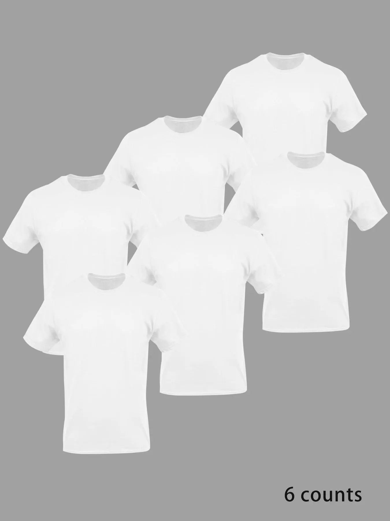 Men's Solid Color Short Sleeve Crew Neck Tee, Regular Fit Casual Comfy Round Neck T-shirt for Daily Wear, Men's Top for...
