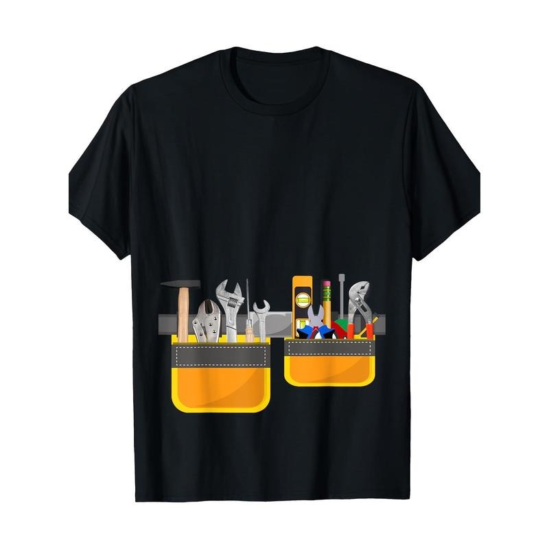 Men's Tool Belt Simple Builder Garment Construction T-shirt - 220g made in usa Hoodie, Sweatshirt | HypeDripTees.com