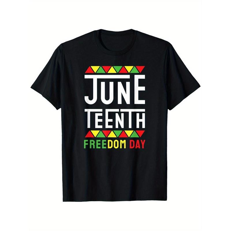 Men's and Women's Juneteenth 1865 Freedom Day African American Heritage T-Shirt - 100% Cotton 180g Soft Breathable...