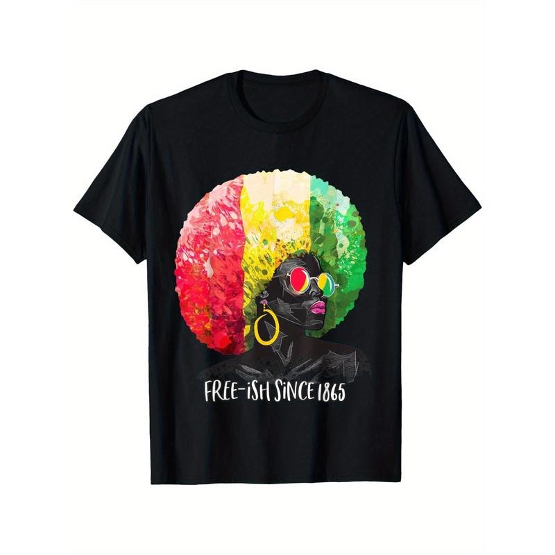 Men's and Women's Juneteenth Freedom Day African American 1865 Afro Melanin T-Shirt Vibrant African American Freedom 1865...