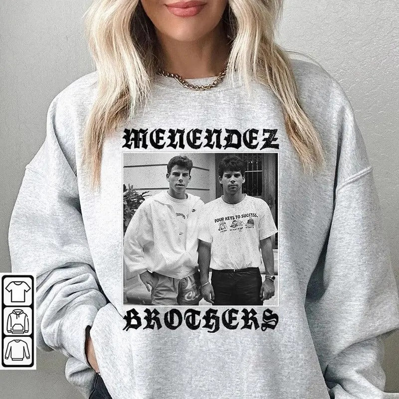Menendez Brothers 80s Erik & Lyle Shirt True Crime Fan Retro Monster Shirt T1 Murderabilia Streetwear Man Casual T-Shirts, Hoodie, Sweatshirt