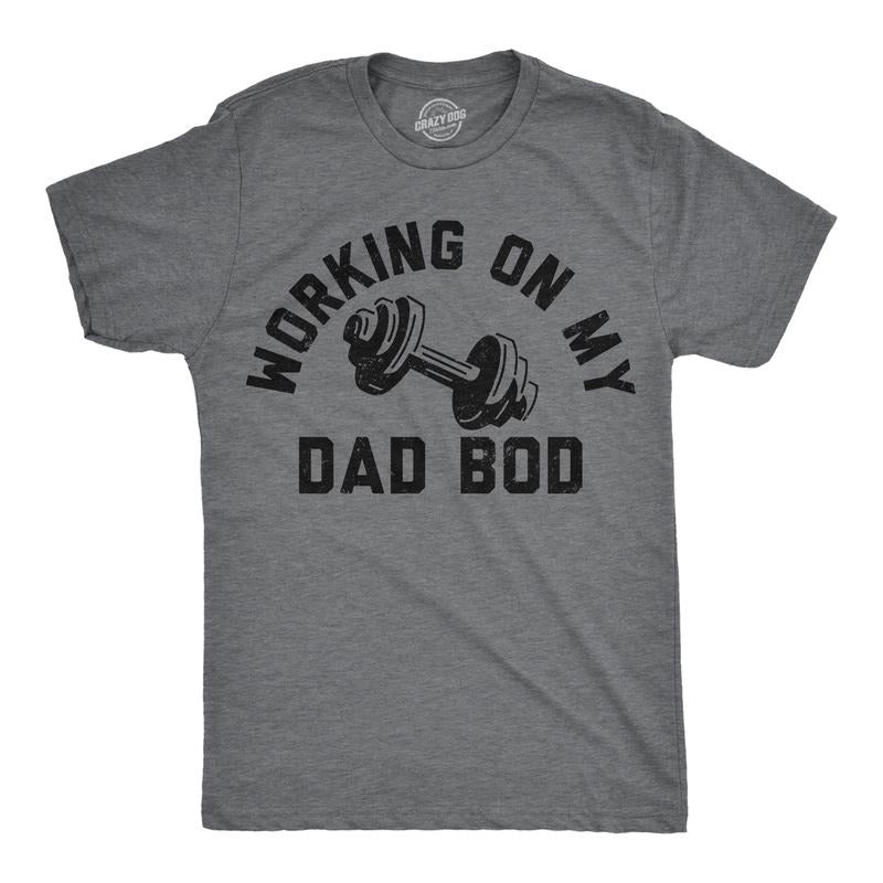 Mens Funny T Shirts Working On My Dad Bod Sarcastic Workout Tee for Men Mens Funny T Shirts Cool Vintage Fashion T-Shirt...