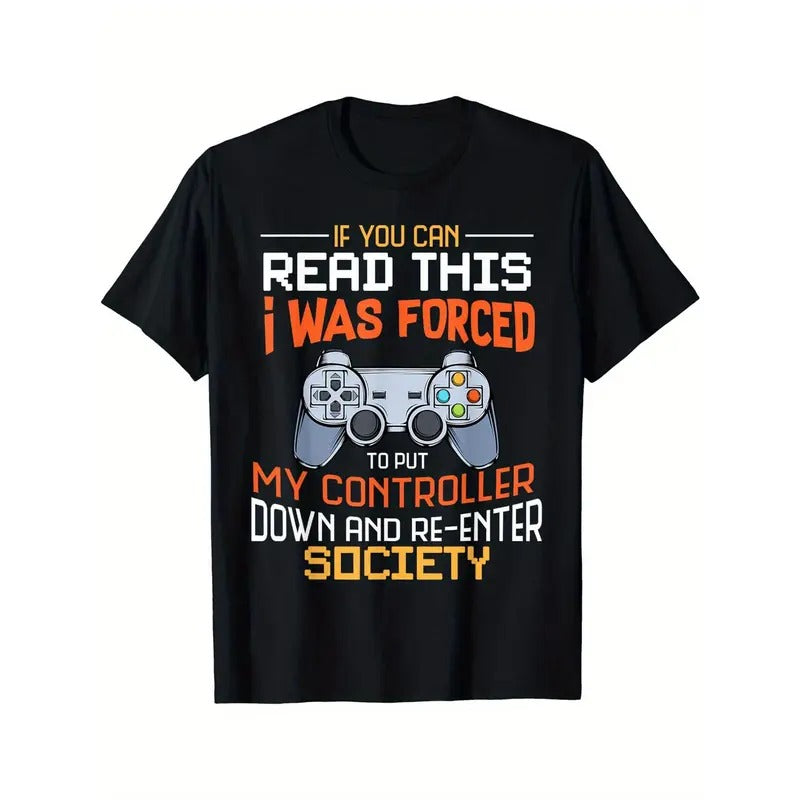 Mens Game Console Graphic T-shirt - Stylish Crew Neck, Short Sleeve, Summer Sportswear - Ultra-Comfortable, Lightweight &...