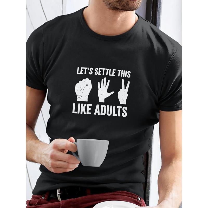 Mens Stylish Graphic Print T-Shirt - Comfortable Casual Wear with Eye-catching Designs - High-quality Short Sleeve Tees...