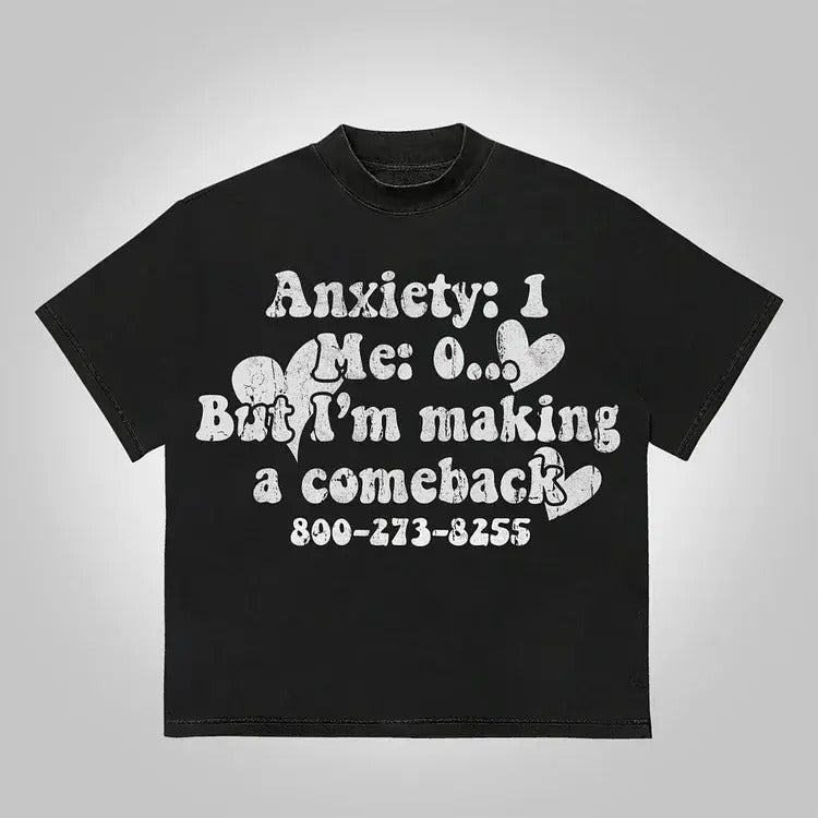 Mental Health I'm Making A Comeback Cotton T-Shirt mens  clothing Crewneck Menswear Hoodie, Sweatshirt | HypeDripTees.com