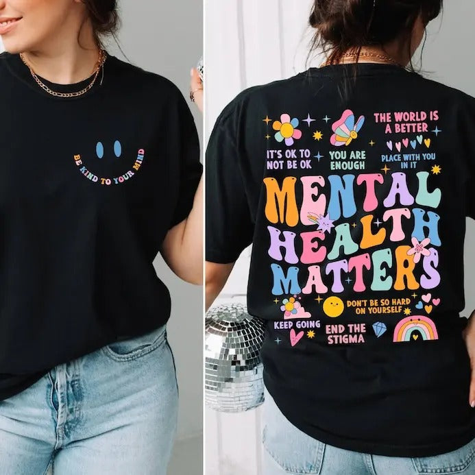 Mental Health Matters Shirt, Mental Health Shirts Breathable Casual Outfit Breathable Casual Comfort Comfortable Hoodie,...