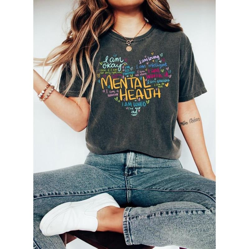 Mental Health Matters Shirt, Women Inspirational Shirt, Mental Health Shirt, Anxiety Shirt, Recreational Therapy Shirt,...