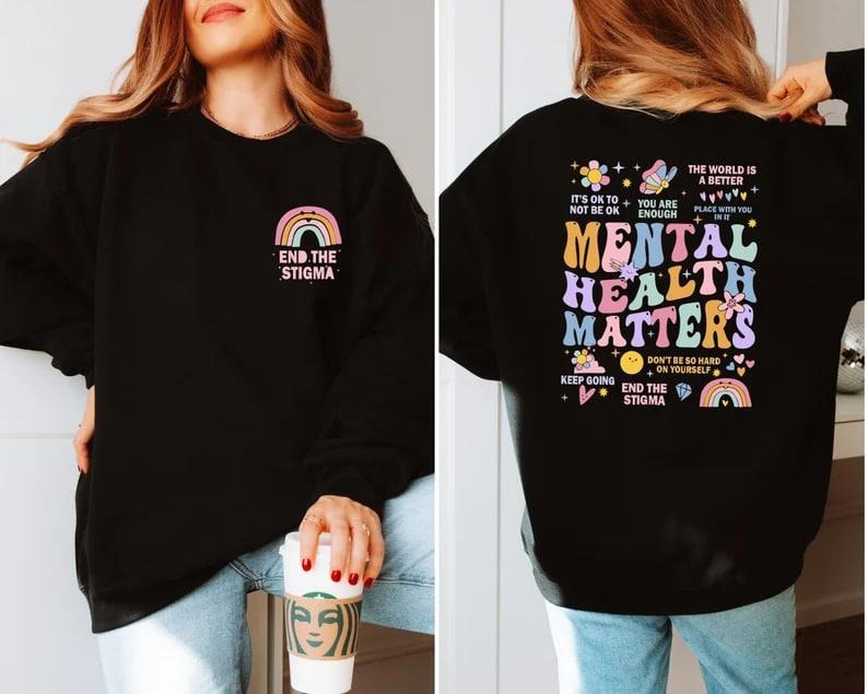 Mental Health Matters Sweatshirt, Women Inspirational Sweatshirt, Mental Health Sweatshirt, Anxiety Sweatshirt,...