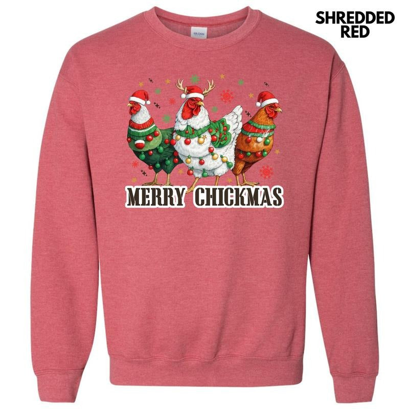 Merry Chickmas Sweatshirt 'NLB' T-Shirts, Hoodie | HypeDripTees.com