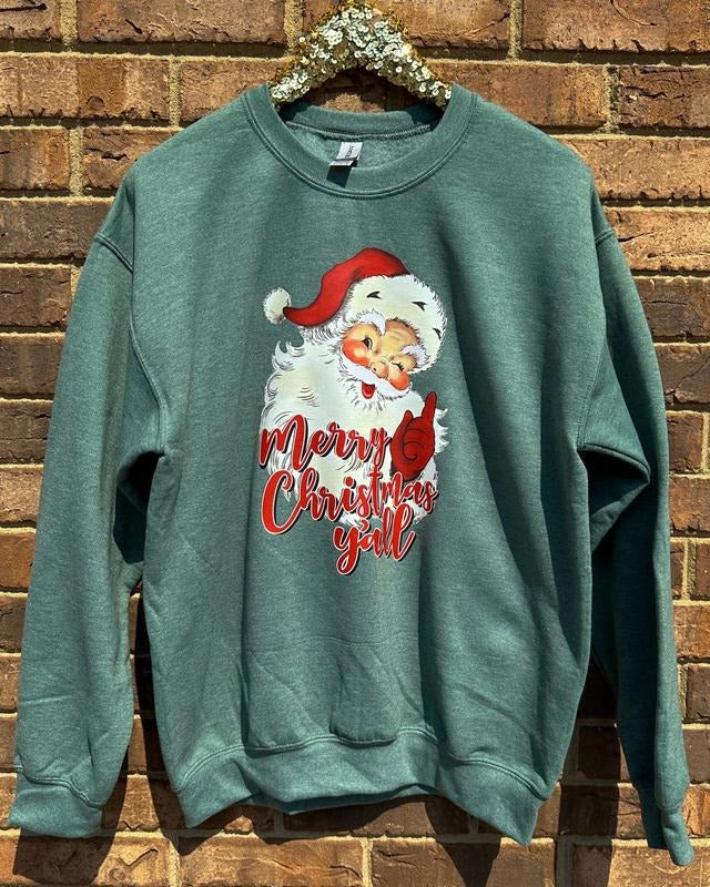 Merry Christmas Y'all Sweatshirt T-Shirts, Hoodie | HypeDripTees.com