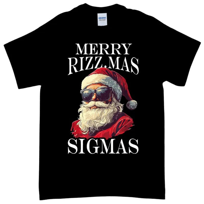 Merry Rizzmas Sigmas T-Shirt - Xmas Christmas Santa T-Shirt Hoodie, Sweatshirt | HypeDripTees.com