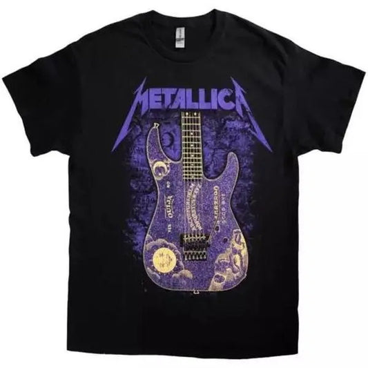 Metallica Unisex T-Shirt Ouija Purple (XX-Large) Cotton Menswear Top Decoration Print Tshirt
