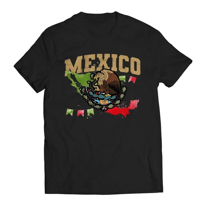 Mexican Flag Celebration Short Sleeve T-Shirt- Playera De Mexico Casual Classic Hoodie, Sweatshirt | HypeDripTees.com
