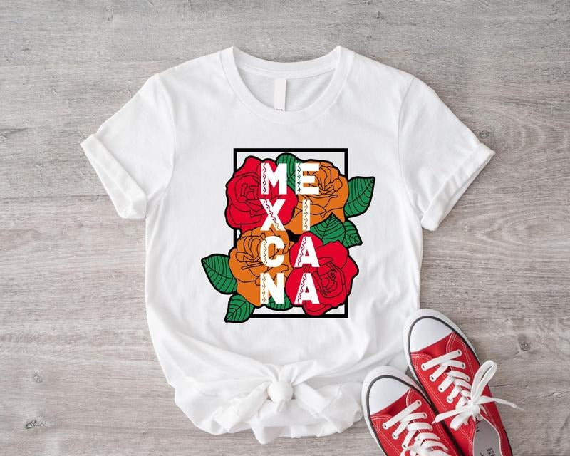 Mexicana T-Shirts, Latina Gift, Cabrona Pero Cute Shirt, Feminism Tees, Rose Flower Shirts Hoodie, Sweatshirt