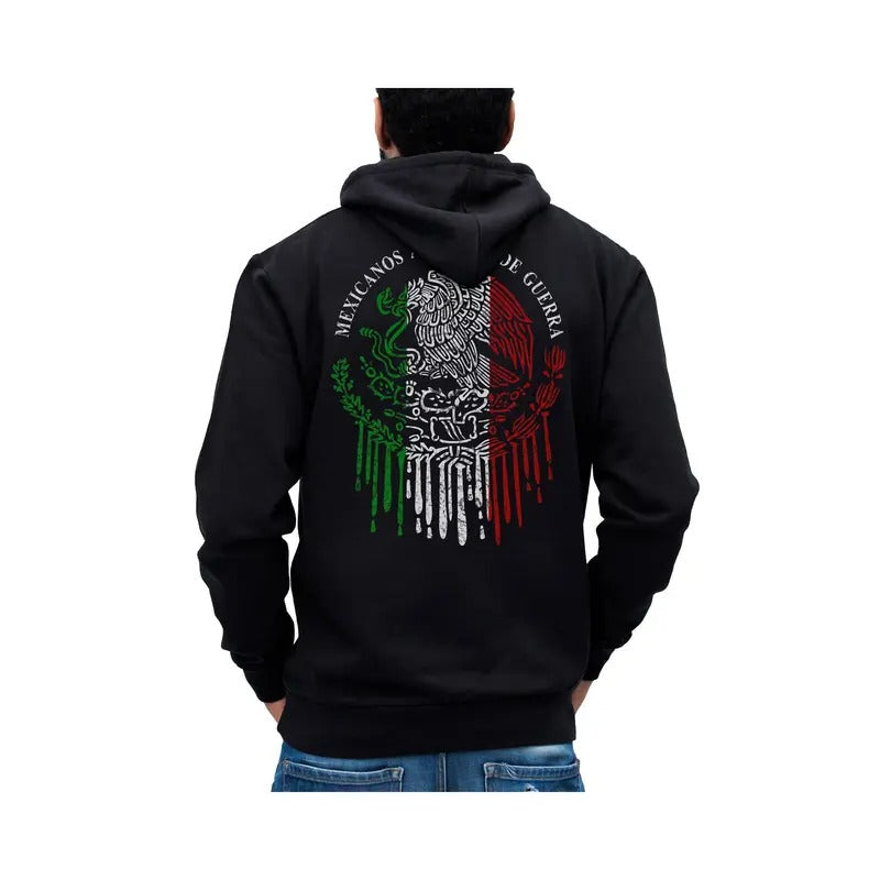 Mexicanos Al Grito De Guerra Mexican Flag Hoodie Sweatshirt Cotton Fabric T-Shirts | HypeDripTees.com