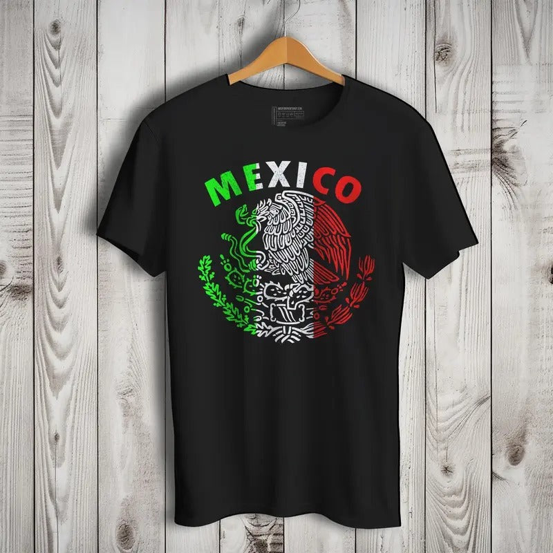 Mexico Mexican Flag Patriotic Short Sleeve T-Shirt- Playera Patriota De Mexico Hoodie, Sweatshirt | HypeDripTees.com