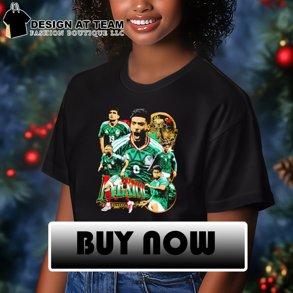 Mexico National Soccer Team Stars Raul Jimenez and players with Mexico World Cup 2026 shirt