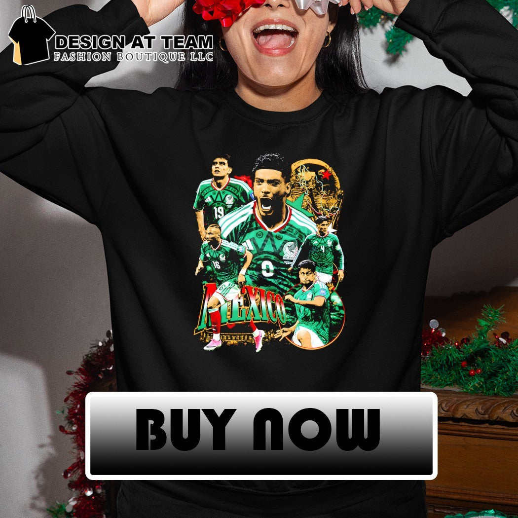 Mexico National Soccer Team Stars Raul Jimenez and players with Mexico World Cup 2026 shirt