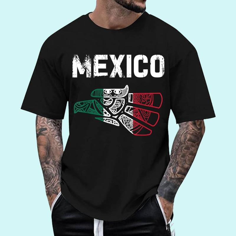 Mexico Vintage Mexican Flag Pride Hecho en Mexico Jersey Unisex T-Shirt, Cotton 100%, Top Trending Fashion Hoodie, Sweatshirt