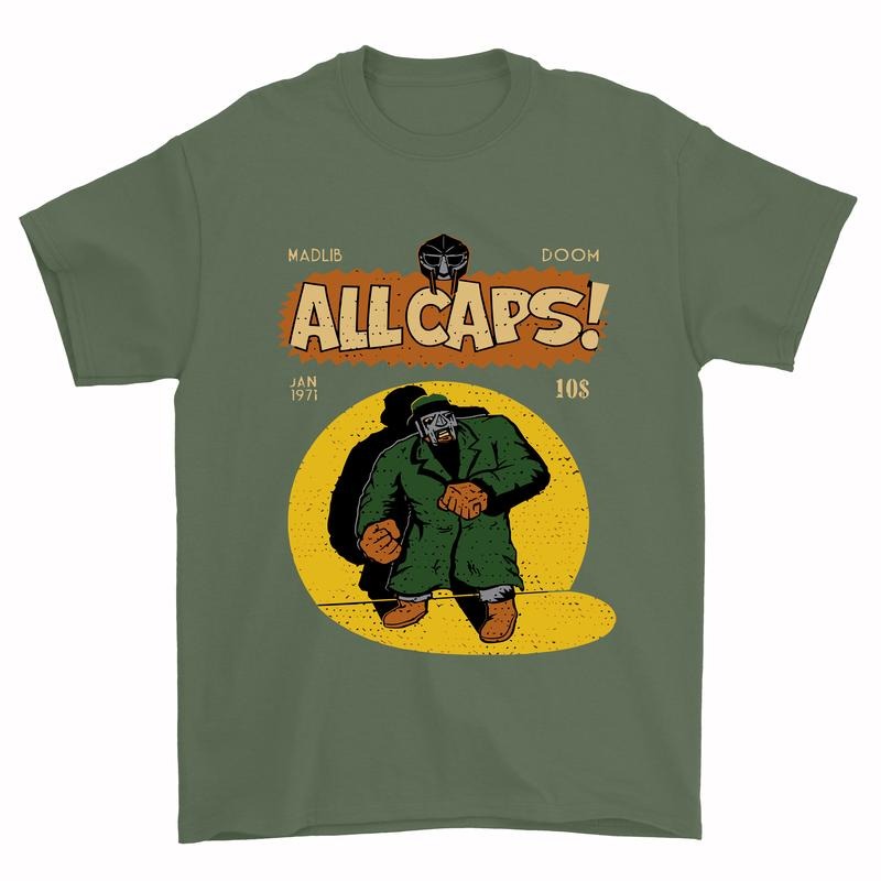 Mf Doom Shirt, hip hop shirt, Madlib Doom All Caps Shirt Hoodie, Sweatshirt | HypeDripTees.com