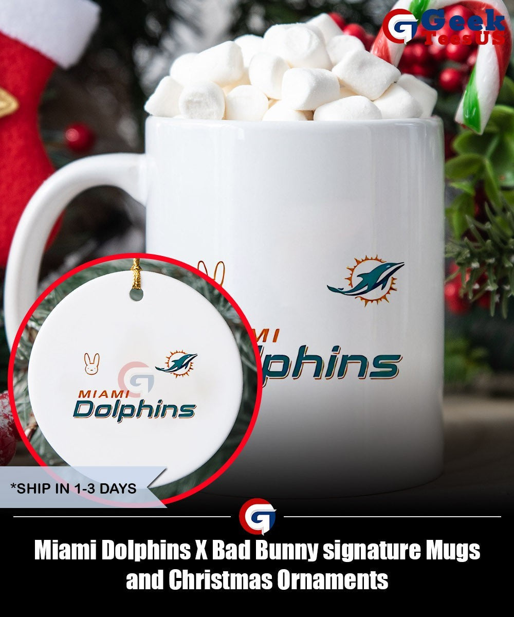 Miami Dolphins X Bad Bunny signature shirt