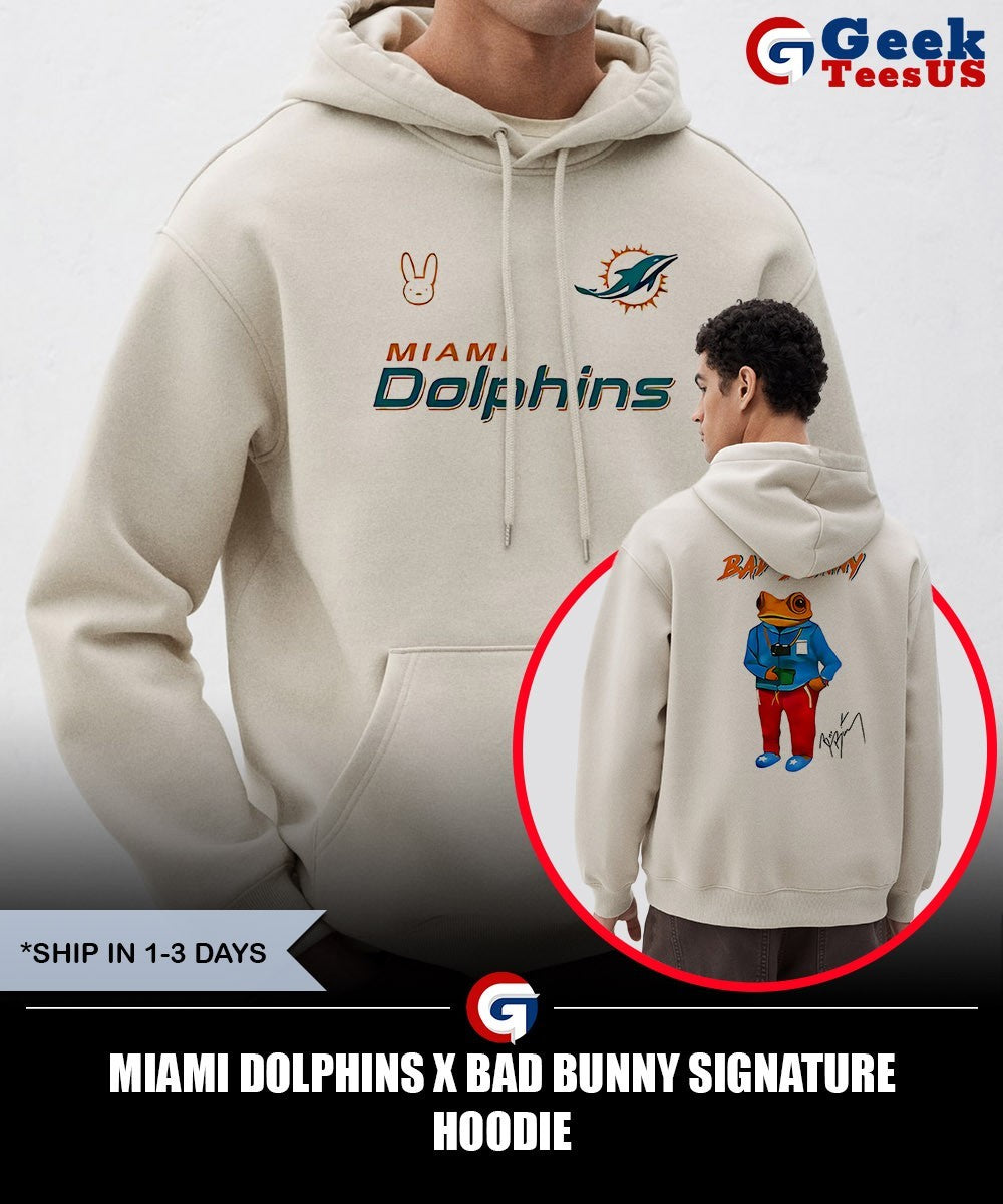 Miami Dolphins X Bad Bunny signature shirt