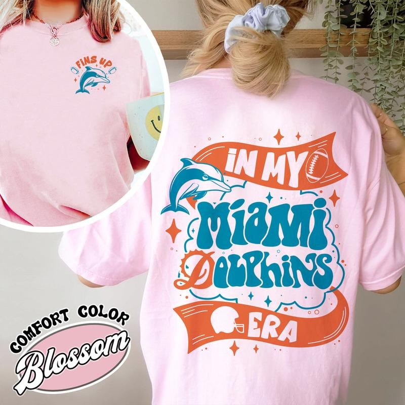 Miami Football Comfort Color Shirt, in My Dolphins Era, Shirt Dolphins, Dolphins Shirt, Football Shirts Dolphines,...
