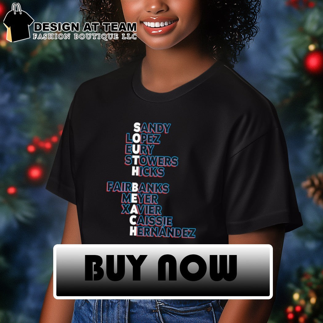 Miami Marlins Baseball South Beach Names 2026 Sandy Lopez Eury Stowers Hicks Fairbanks shirt