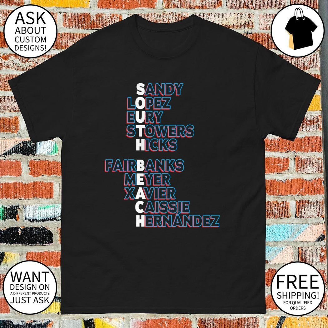 Miami Marlins Baseball South Beach Names 2026 Sandy Lopez Eury Stowers Hicks Fairbanks shirt