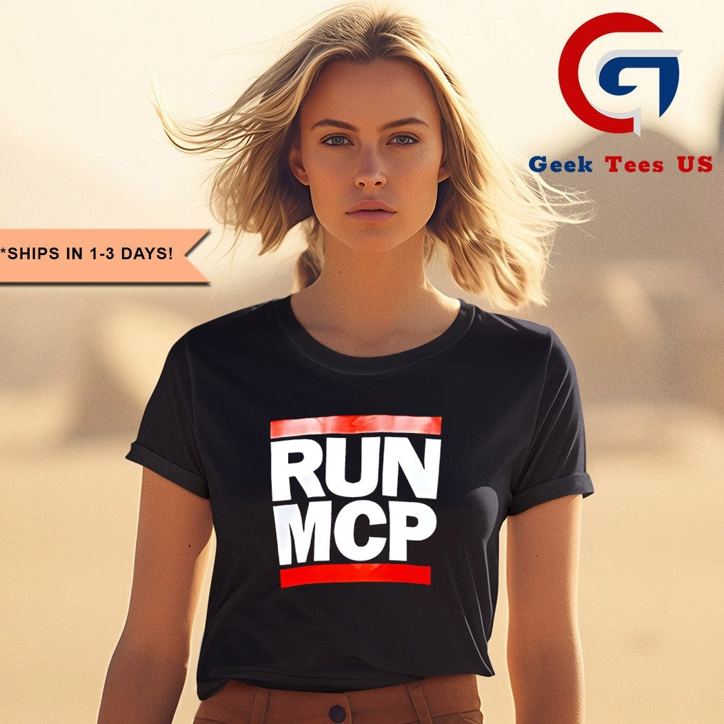 Michael Grinich wearing Run MCP shirt