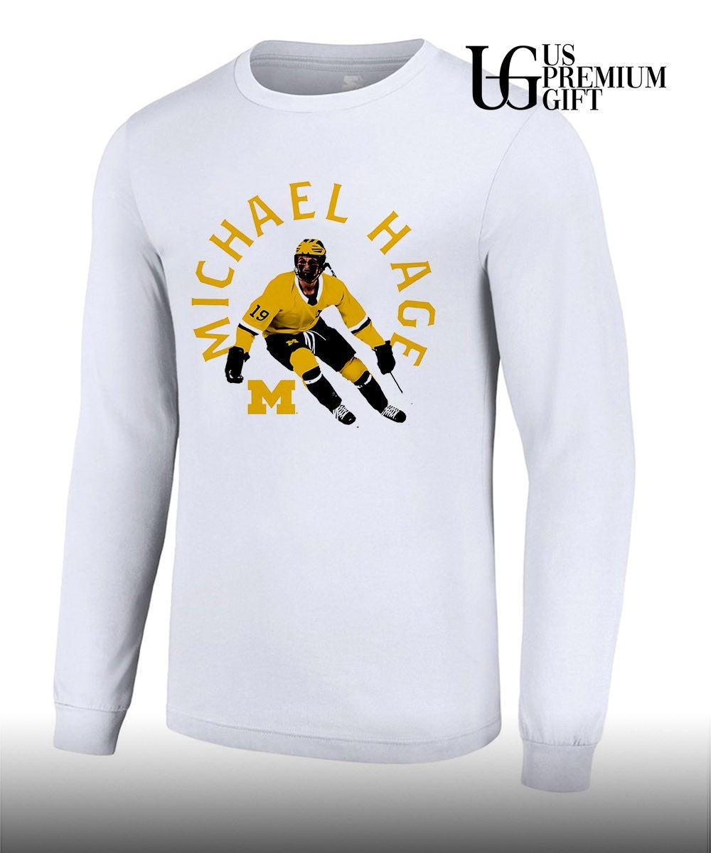 Michael Hage Michigan Wolverines hockey 2026 shirt