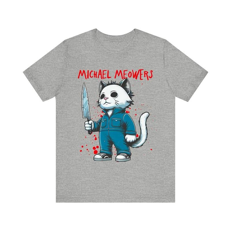 Michael Meowser Shirt, Horror Myers Shirt, Horror Movie Shirts, Halloween Scary Horror Slasher Movie Franchise TShirt,...