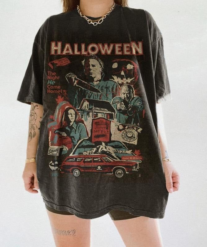 Michael Myers Comfort Colors Shirt, Halloween Shirt, Horror Movie Comfort Colors Shirt Hoodie, Sweatshirt | HypeDripTees.com