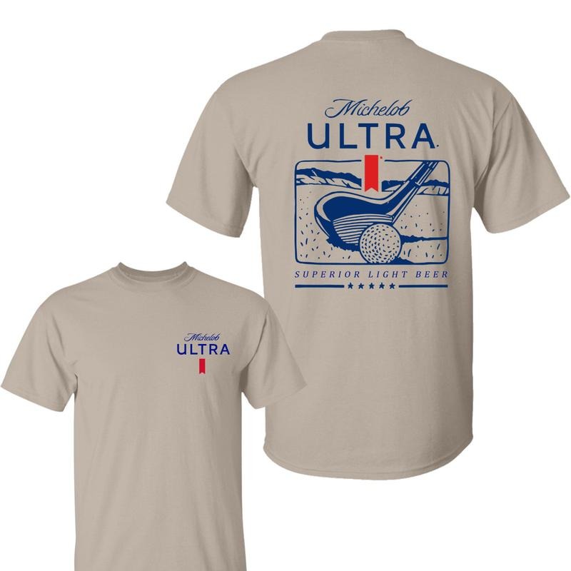 Michellob Ulltra Golfing New Version T-Shirt, 2 Side T-Shirt For Men, Gift For Men Hoodie, Sweatshirt | HypeDripTees.com