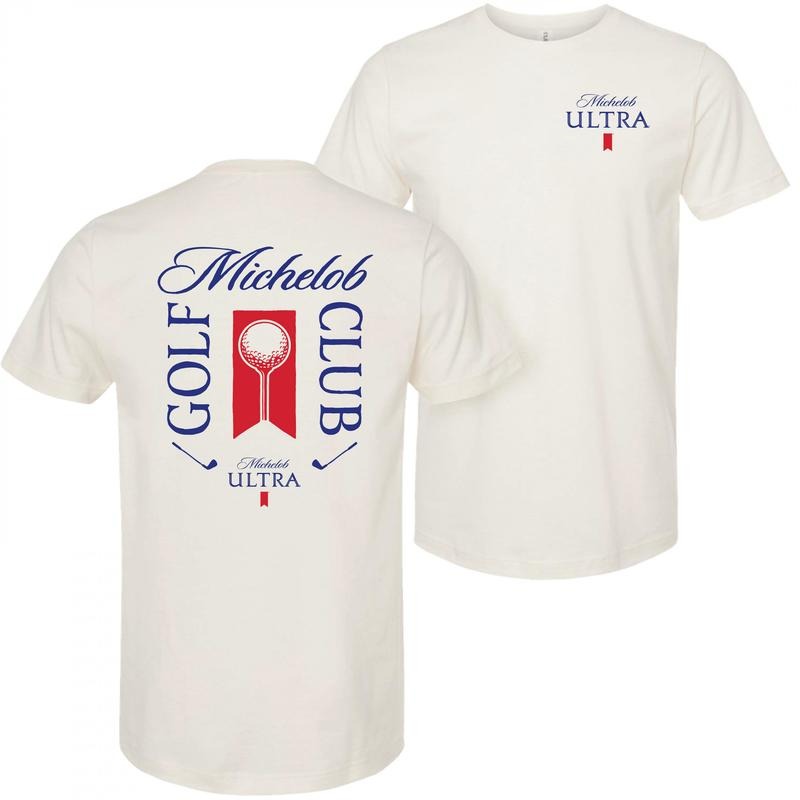 Michelob Golf Club Beige Colorway Front and Back Print T-Shirt Hoodie, Sweatshirt | HypeDripTees.com