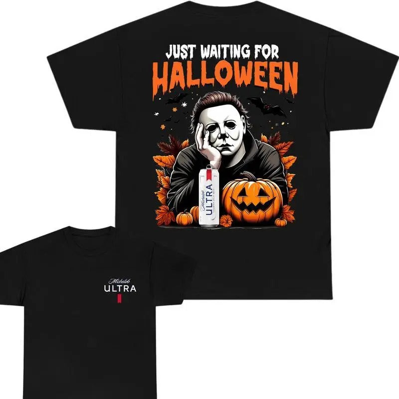 Michelob Ultra Beer Just Waiting For Halloween T-shirt, Spooky Season Tshirt, Halloween Trendy T-shirt, Unisex T-shirt,...